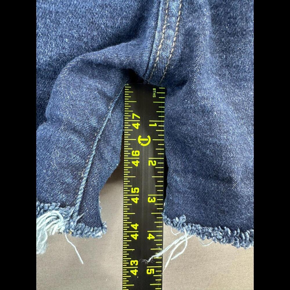 Banana Republic Womens Blue Denim Shorts Hi Rise Wide Leg Crop Size 32 - Picture 9 of 11